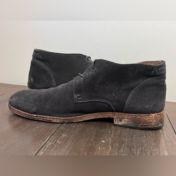 John Varvatos Monaco Chukka Grey Suede Boots Men’s size 9 - Picture 4 of 12